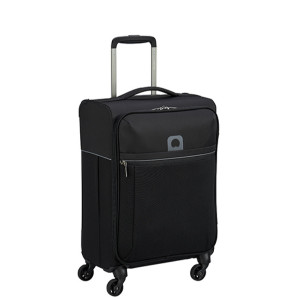 00225580100 Delsey BROCHANT 55 4W CAB TR,Чемодан,черного цвета,ПОЛИЭСТЕР, включая вулканизированное волокно